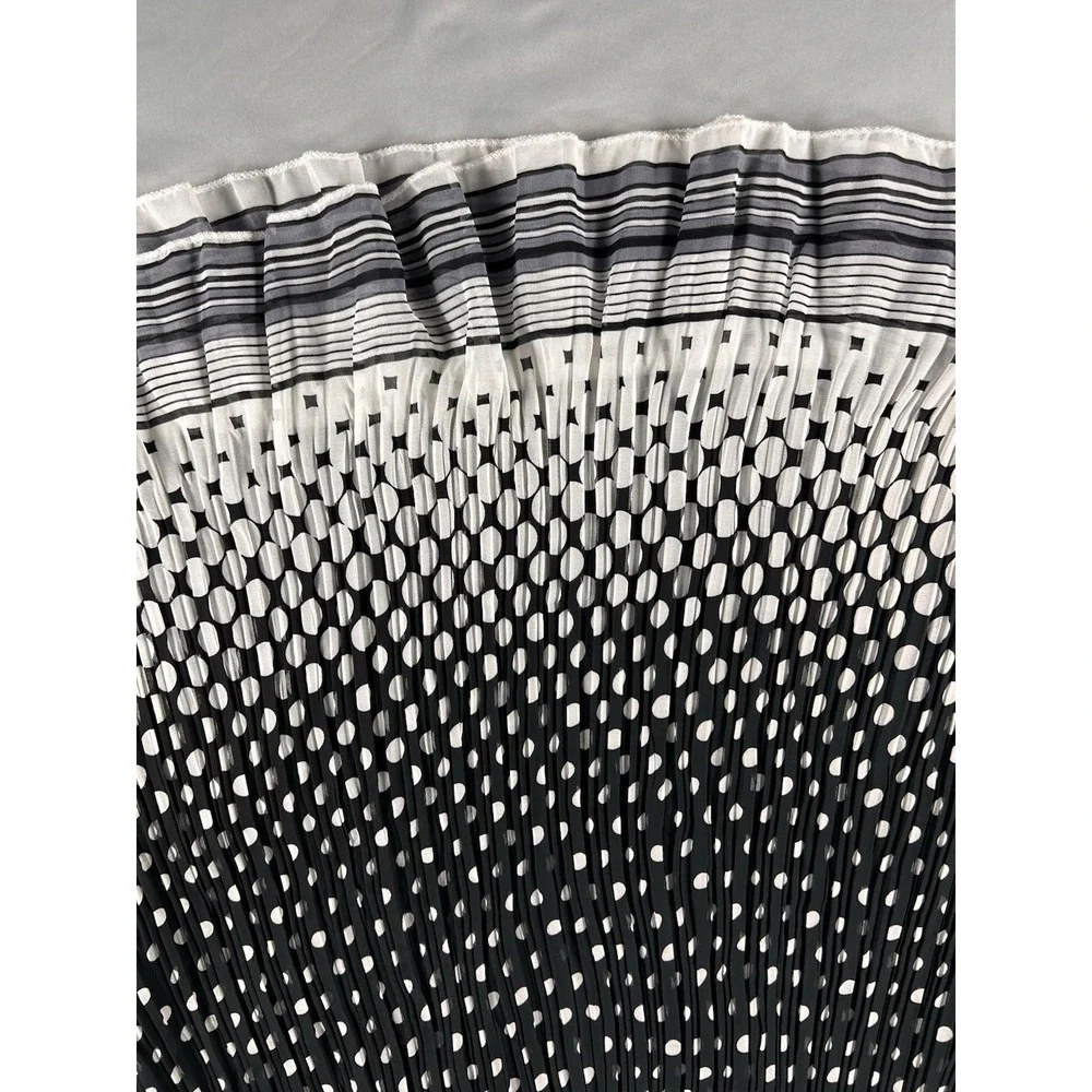 Lot of‎ 2 Womens Size Large Maxi Skirts Pleated Black & Polka Dot A New Day